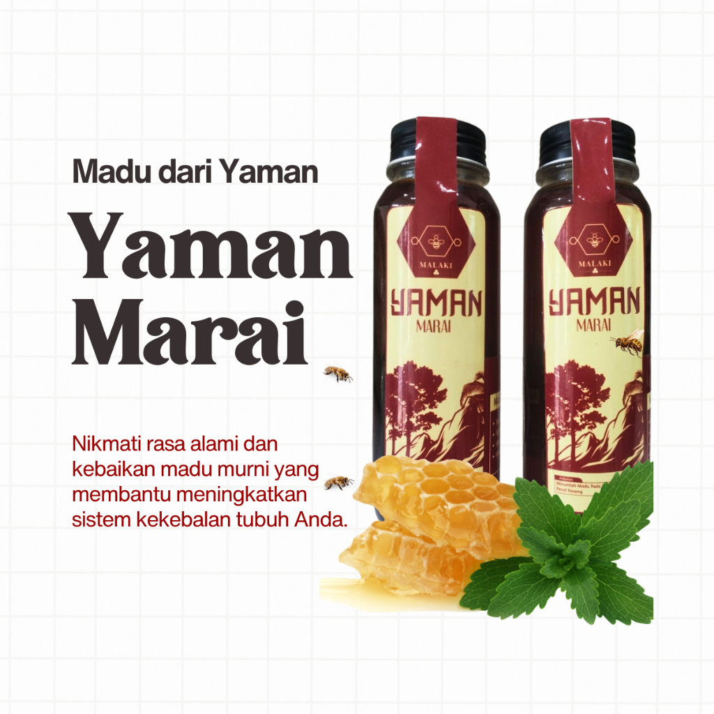 

Madu Yaman Marai Madu Asli Murni Premium Timur Tengah 100%