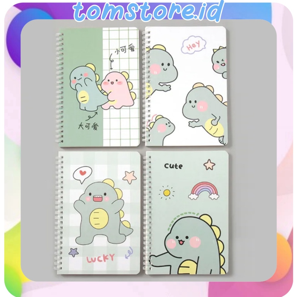 

PRODUK TREND TOMSTOREID Notebook A5 Buku Tulis Spiral Motif Lucu Aesthetic Garis Buku Catatan S15