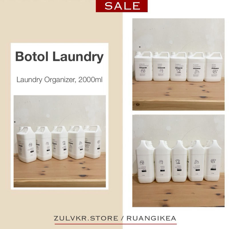 [Y1.0] Botol laundry aesthetic refill Botol Sabun Cair LAUNDRY ORGANIZER - JERIGEN DETERJEN SABUN RE