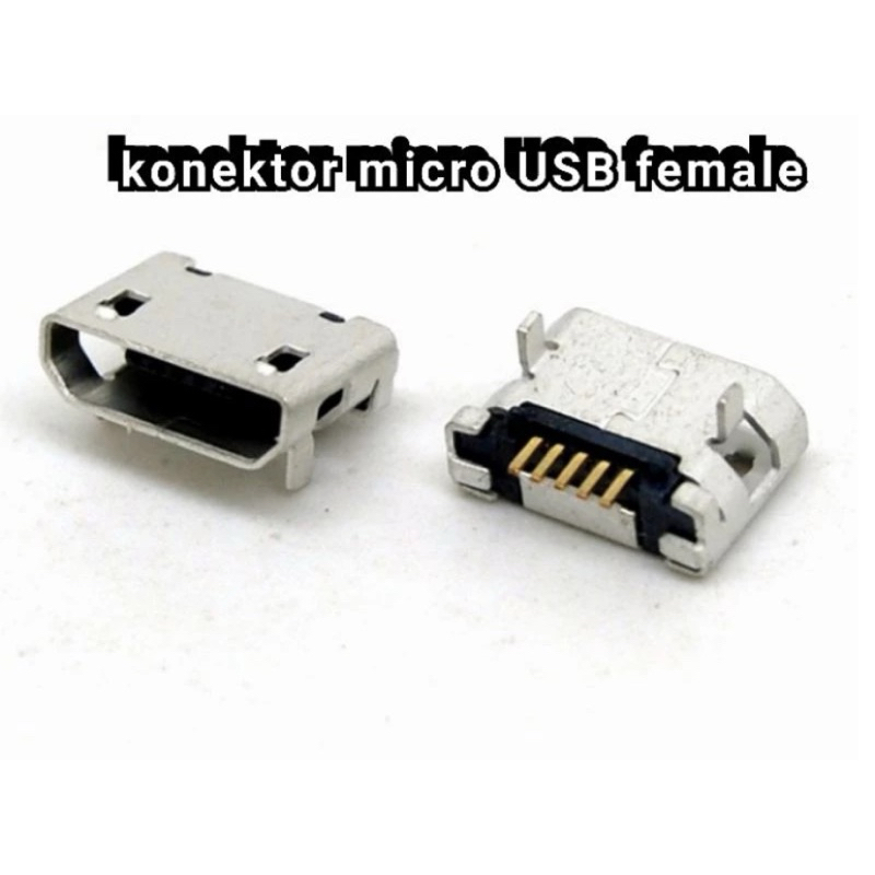 Soket micro USB kosong tipe betina - micro USB socket female MK5P SMD konektor 5 pin