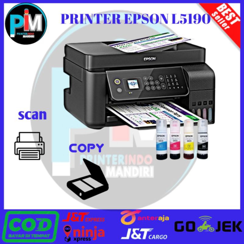 Printer Epson L5190/5290  wifi All in one siap pakai