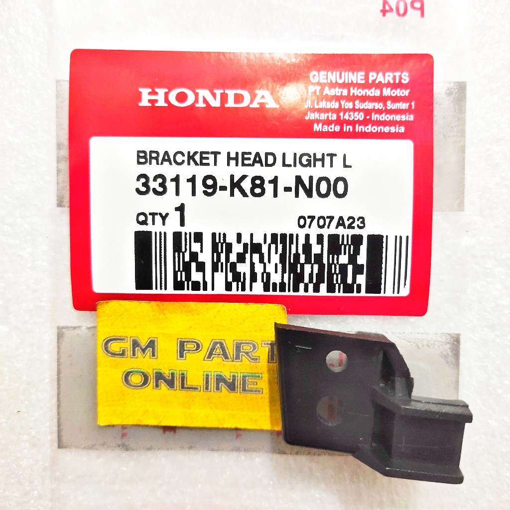 Bracket dudukan lampu kiri beat eco street / breket dudukan lampu depan kanan beat fi esp K81