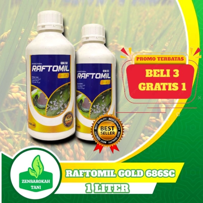 RAFTOMIL GOLD 686SC BAHAN AKTIF INSEKTISIDA ABAMECTIN ASEFAT METOMIL