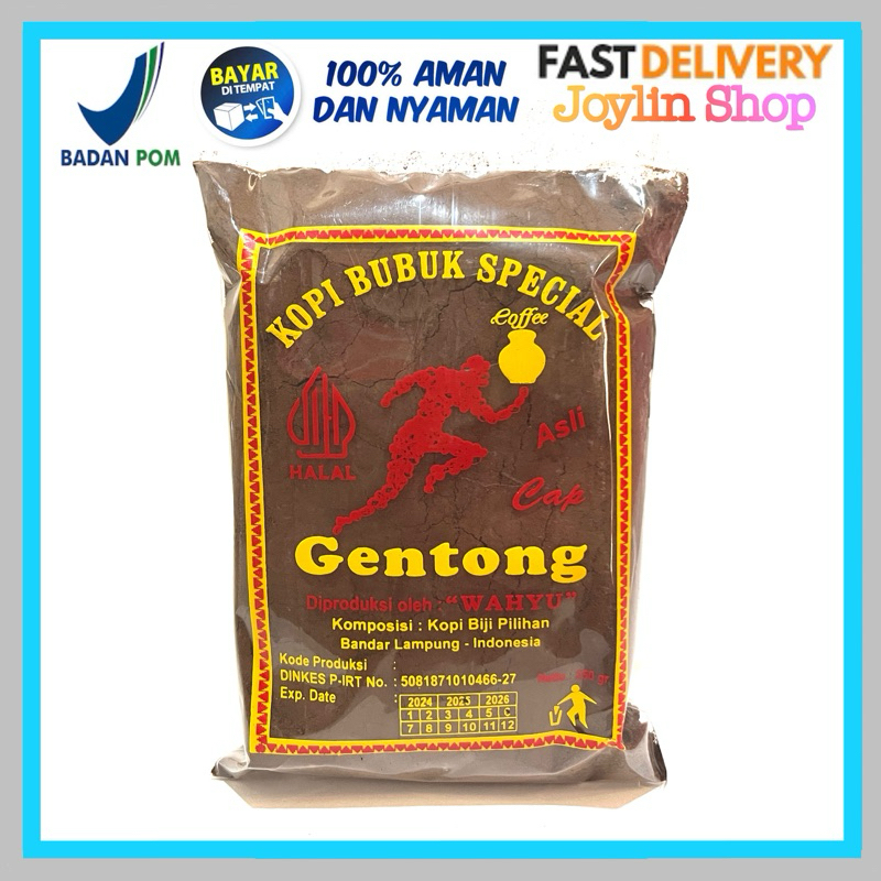 

Kopi Bubuk Robusta Cap Gentong Kopi Lampung Asli Murni 100%