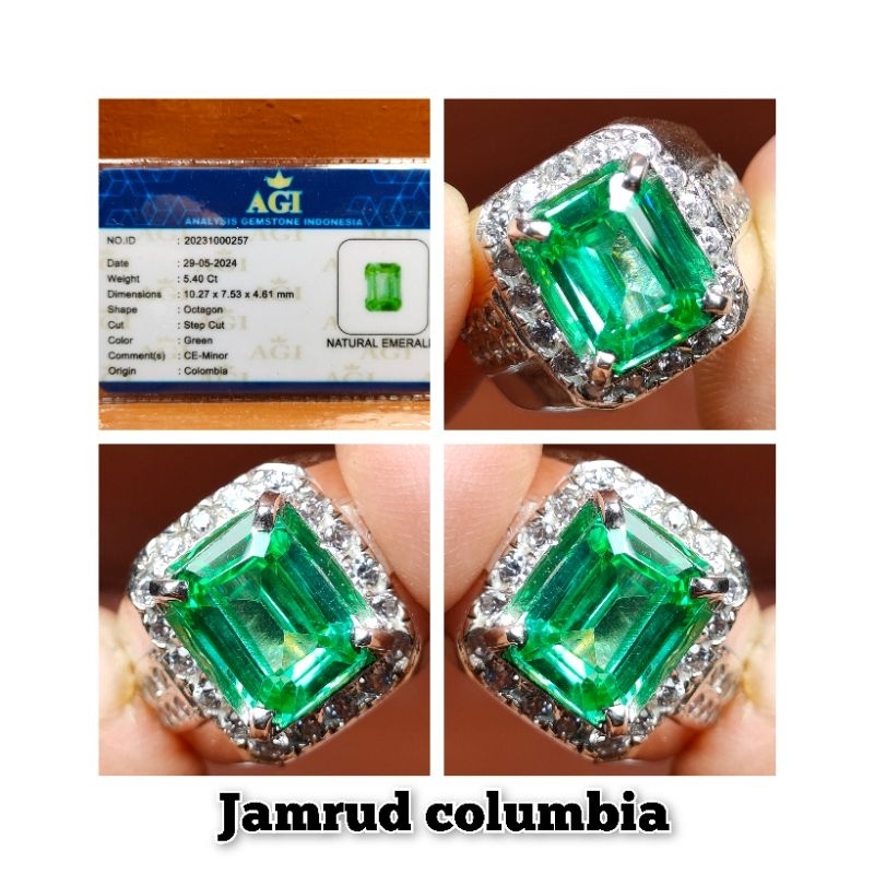 NATURAL BATU PERMATA JAMRUD COLUMBIA