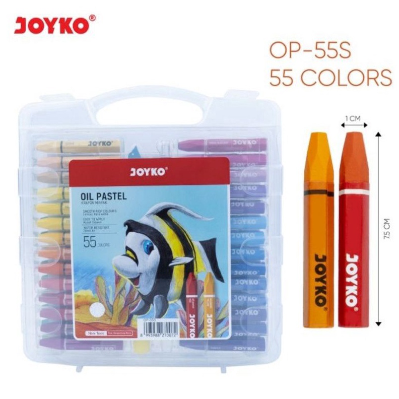

TERLARISSS Crayon Joyko OP55S 55 Warna FREE Drawing Tools