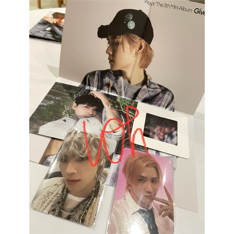 wayv give me that photocard, clear card, postcard, mini poster xiaojun kun ten