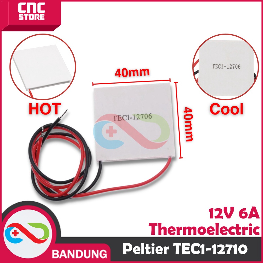 KODE V5R PELTIER TEC1276 TEC1 1276 THERMOELECTRIC DC 12V 6A