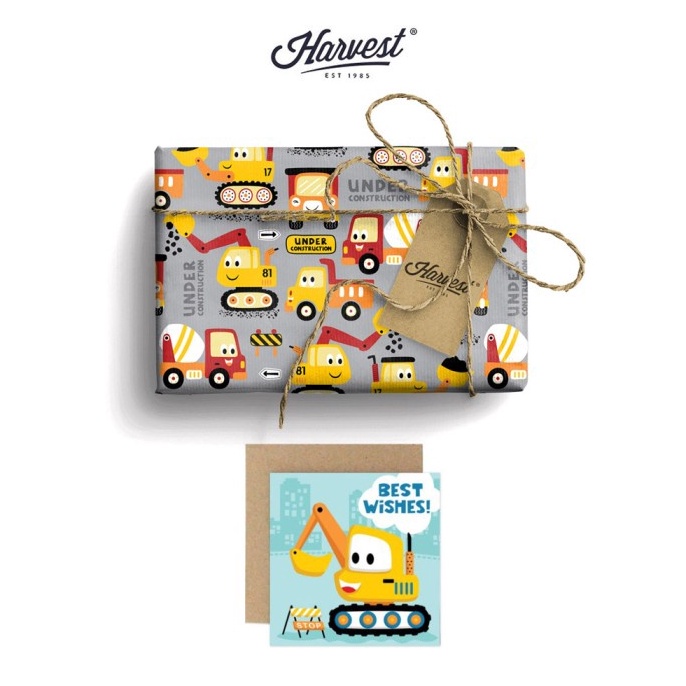 

DISCOUNT Paket Kertas Kado Kartu Ucapan Harvest Wrap Kit Playground Truck