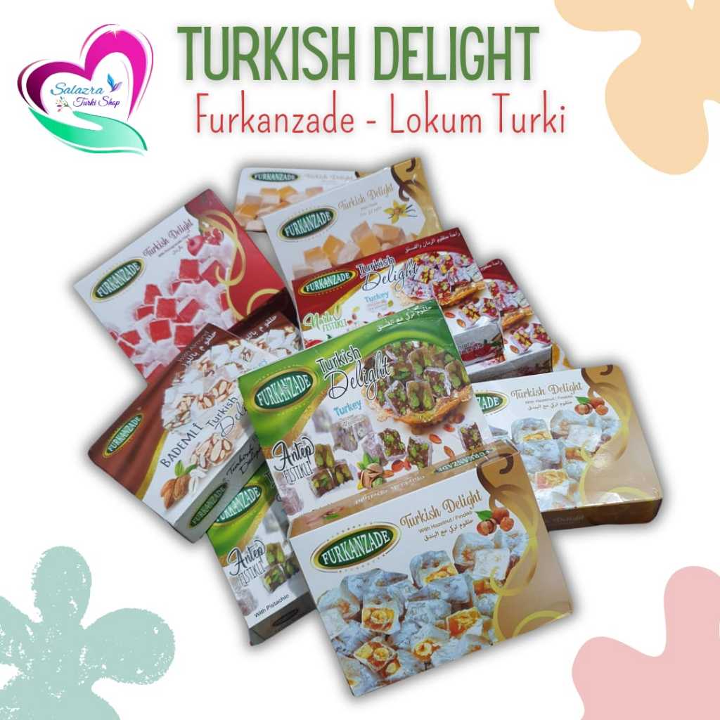 

TURKISH DELIGHT TURKI 100gr | FURKANZADE | LOKUM TURKI ORIGINAL | SOUVENIR TURKI