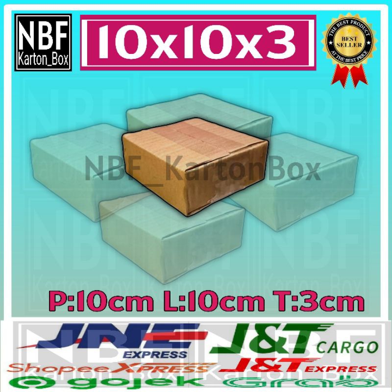 

KartonBox 10x10x3 cm,Kardus Packing Serbaguna,Pembungkus Paket dll