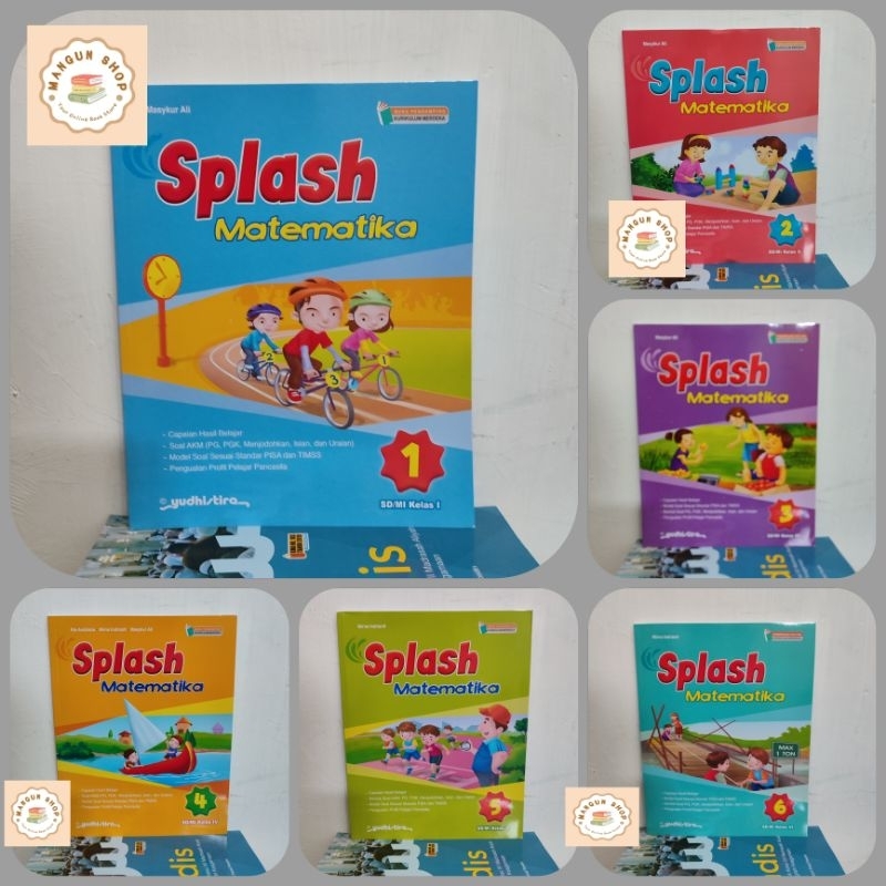 Buku Splash Matematika Kelas 1,2,3,4,5,6 SD Kurikulum Merdeka Yudistira