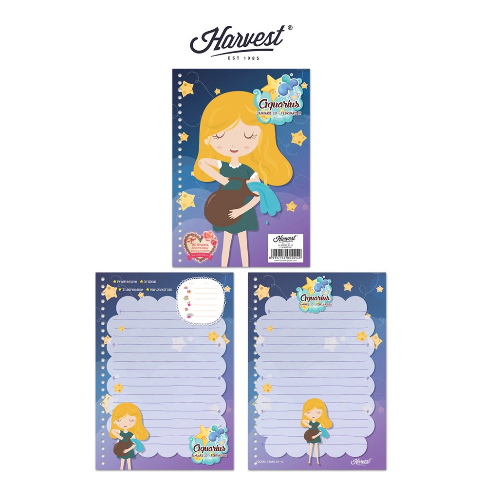 

KUALITAS OKE Loose Leaf Kertas Binder Harvest A5 Zodiac