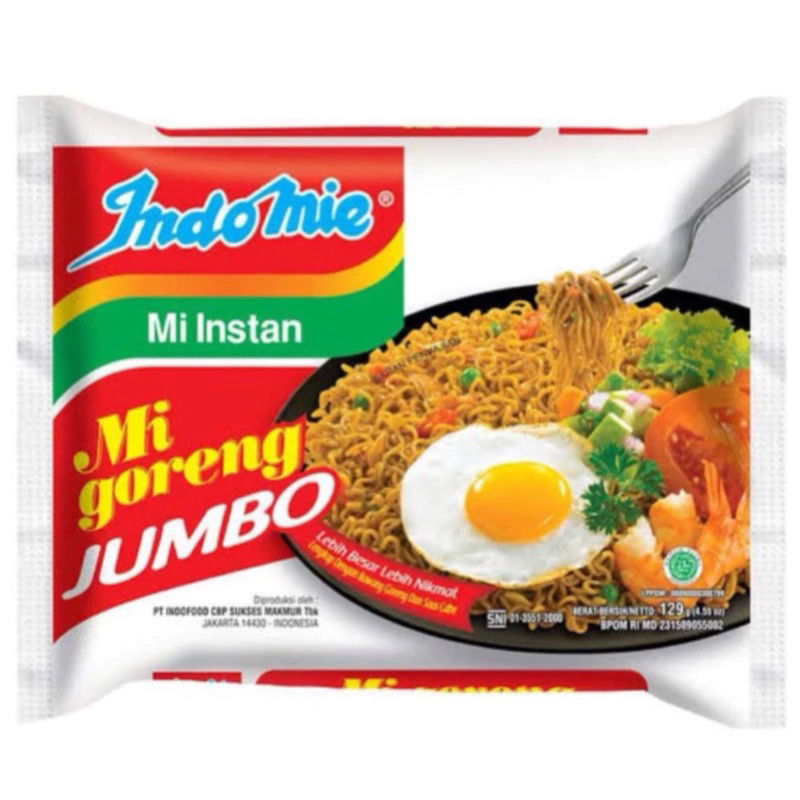 

INDOMIE MIE GORENG JUMBO - 129g (1 PCS)