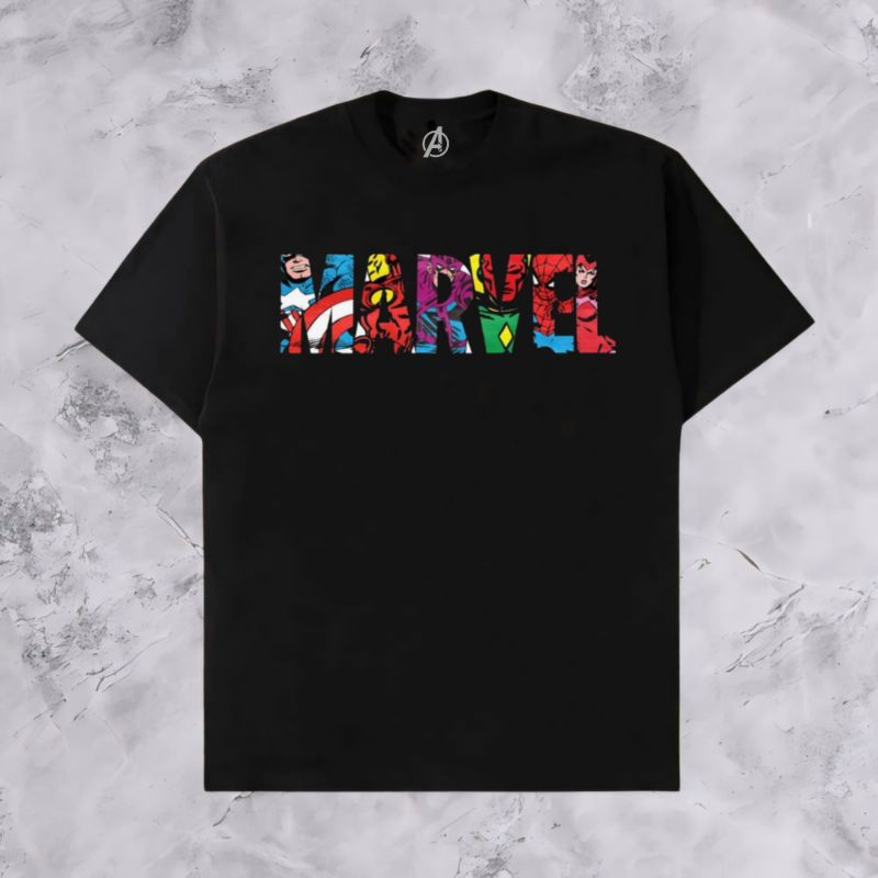 Kaos MARVEL premium kualitas/kaos MARVEL/sablon marvel