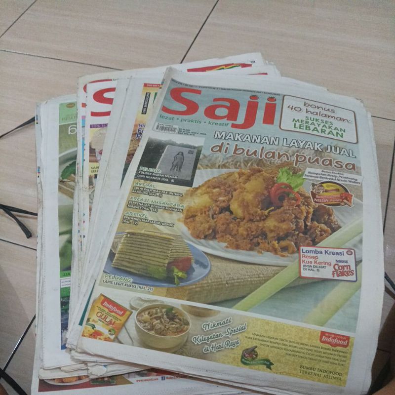 majalah tabloid masakan sedap Nusantara saji koki lezat selera menu masak enak