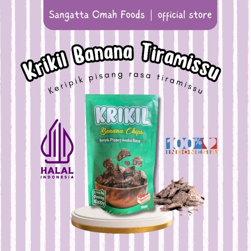 

Krikil Banana Tiramissu/ Keripik Pisang Tiramissu/Keripik Pisang Kopi