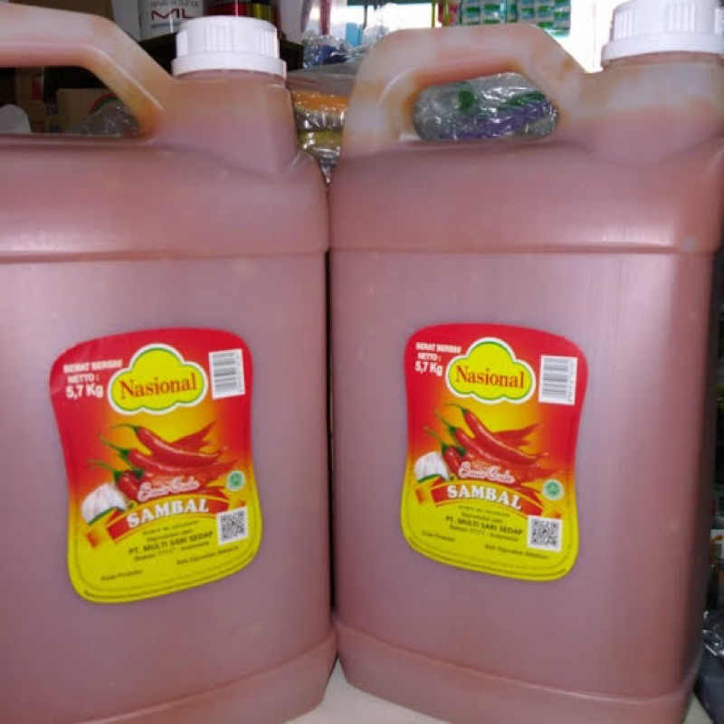 

Sambal Nasional Jerigen 5.7kg