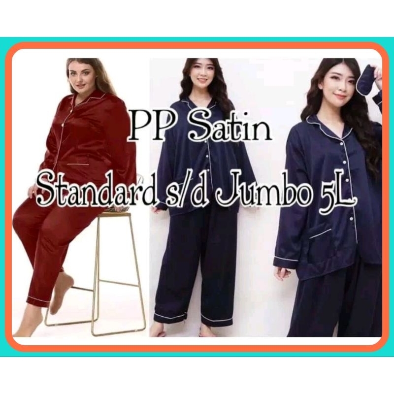 baju tidur piyama pp ukuran  standar _ jumbo 5L