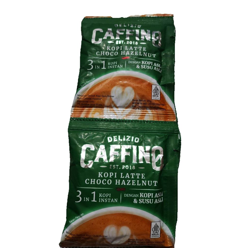 

KOPI CAFFINO DELIZIO PREMIUM LATTE COCONUT 1RENCENG ISI 10PCS