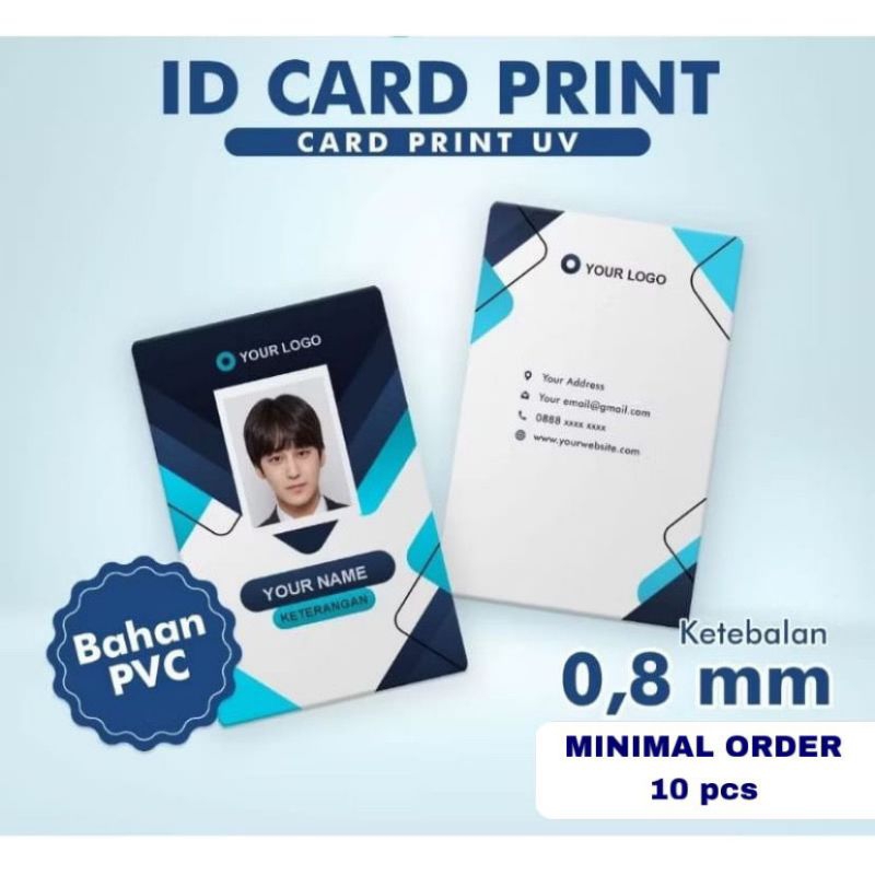 

Cetak id card pvc custom bebas design