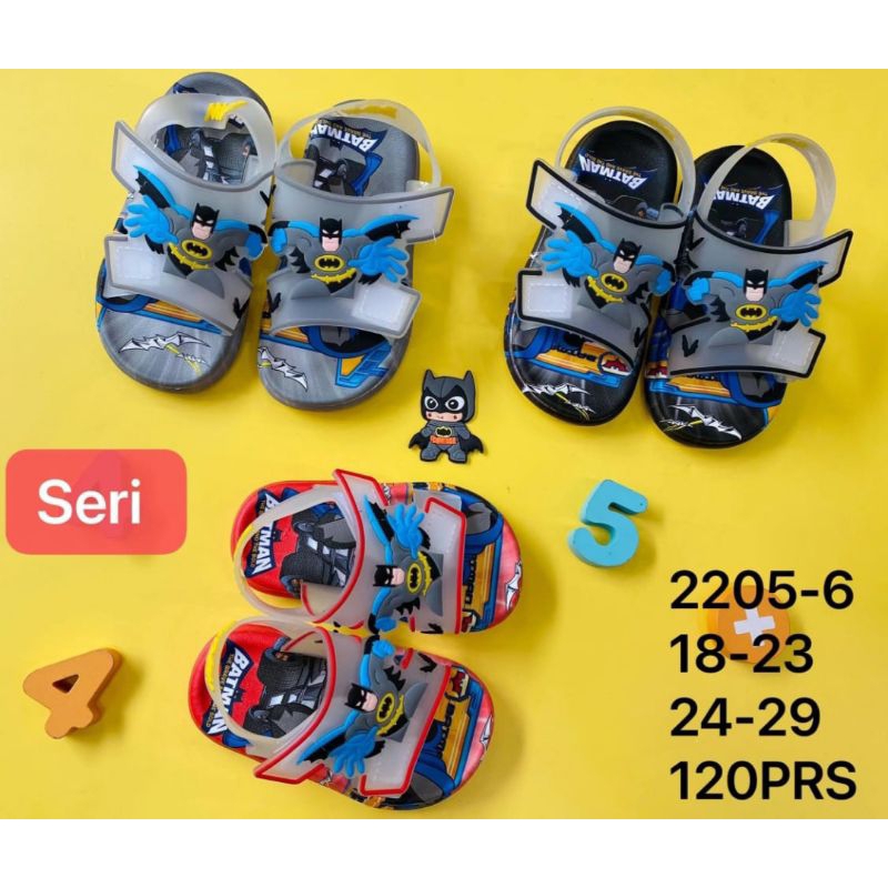 Sandal Tali Gunung Anak Laki Laki Batman Import Eva Jelly Empuk Nyaman 2205