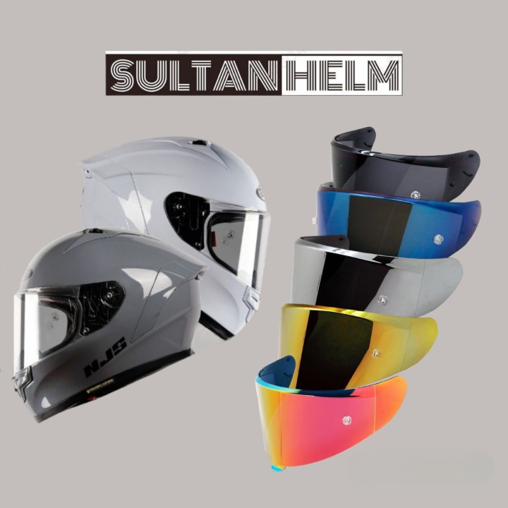 VISOR KACA NJS ZX-1R ZX1R IRIDIUM SMOKE ORI NJS ZX-1R KACA FLAT