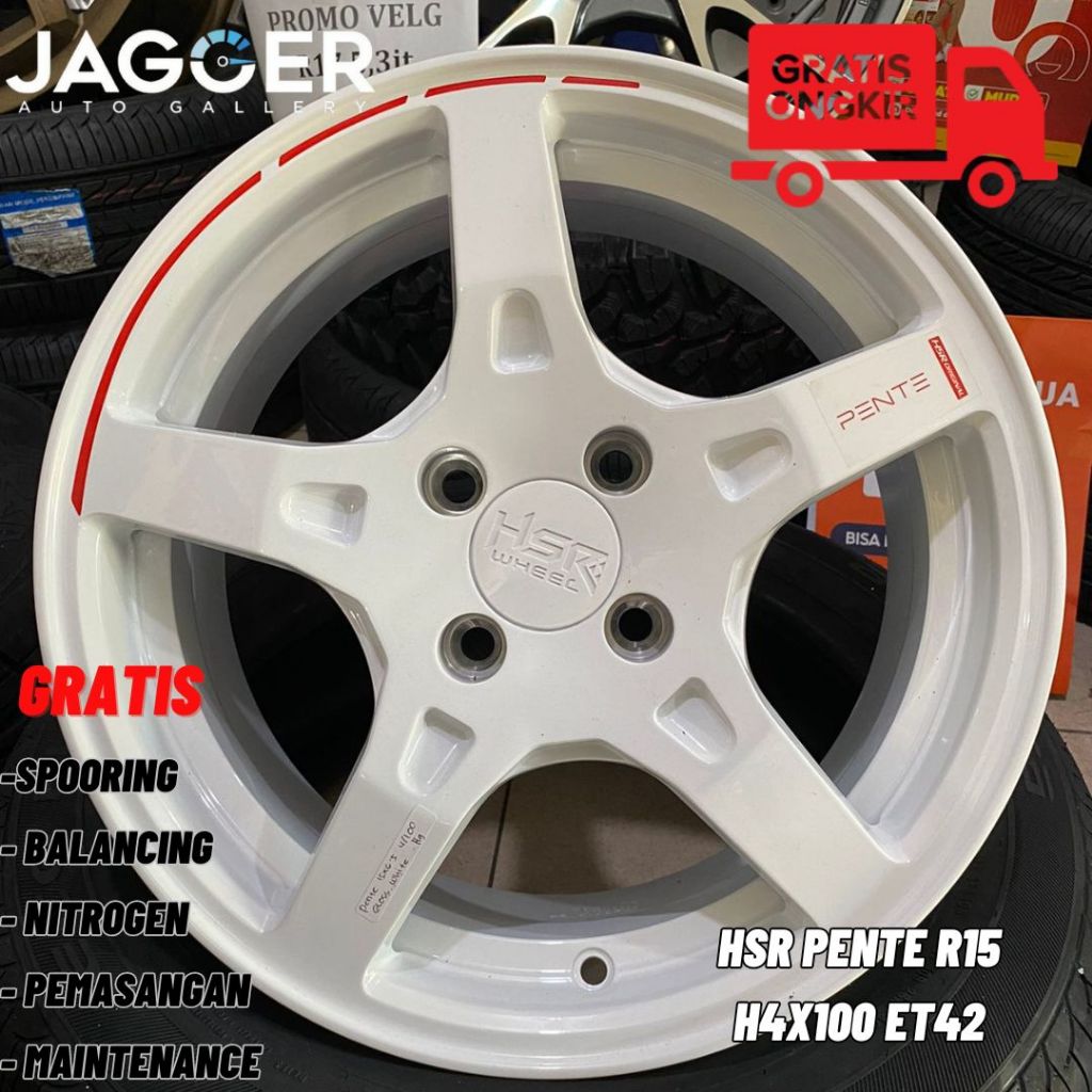 velg murah SALE Hsr PENTE R15 untuk brio agya sigra