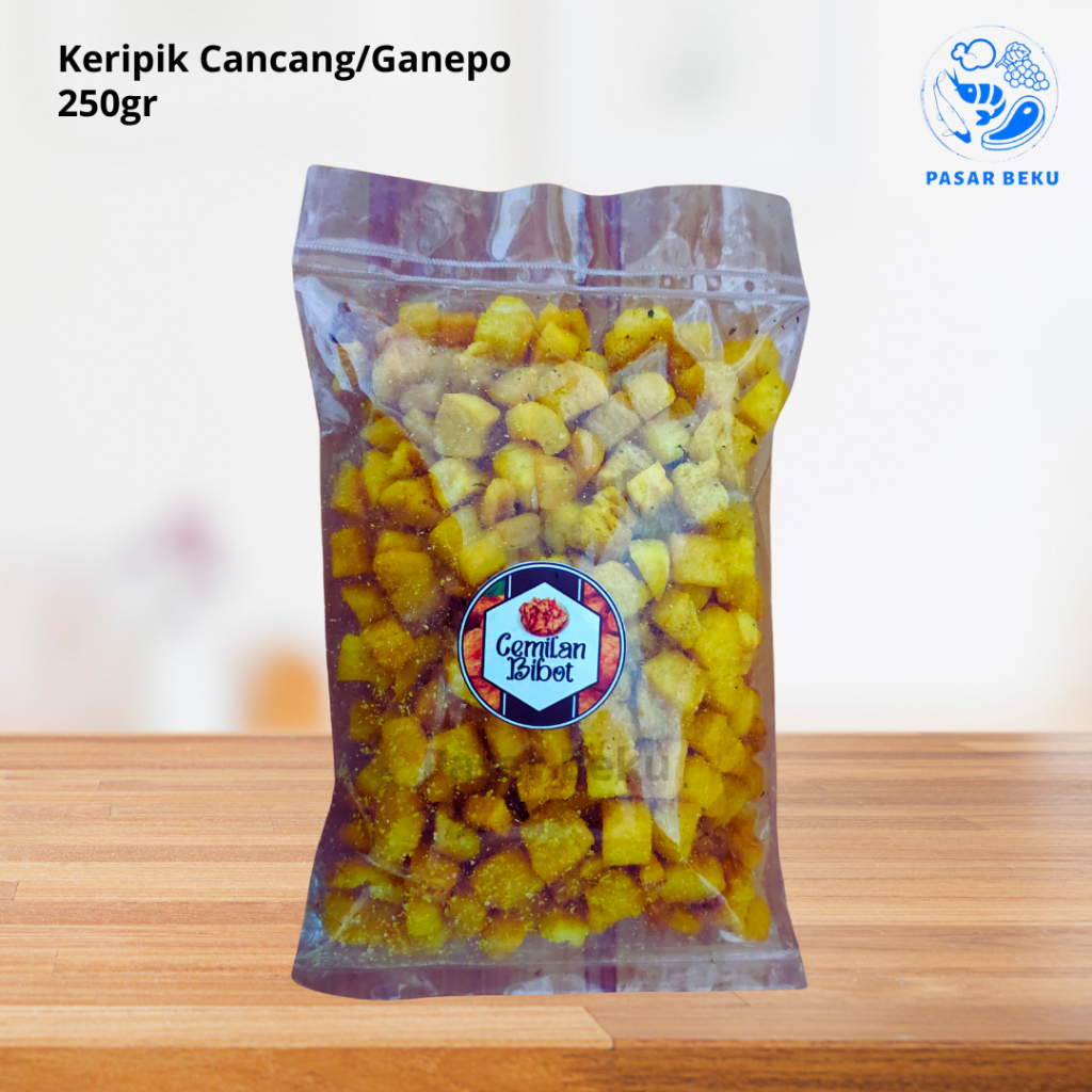 

Keripik Cancang Ganepo Bibot Brand 250gr Padang