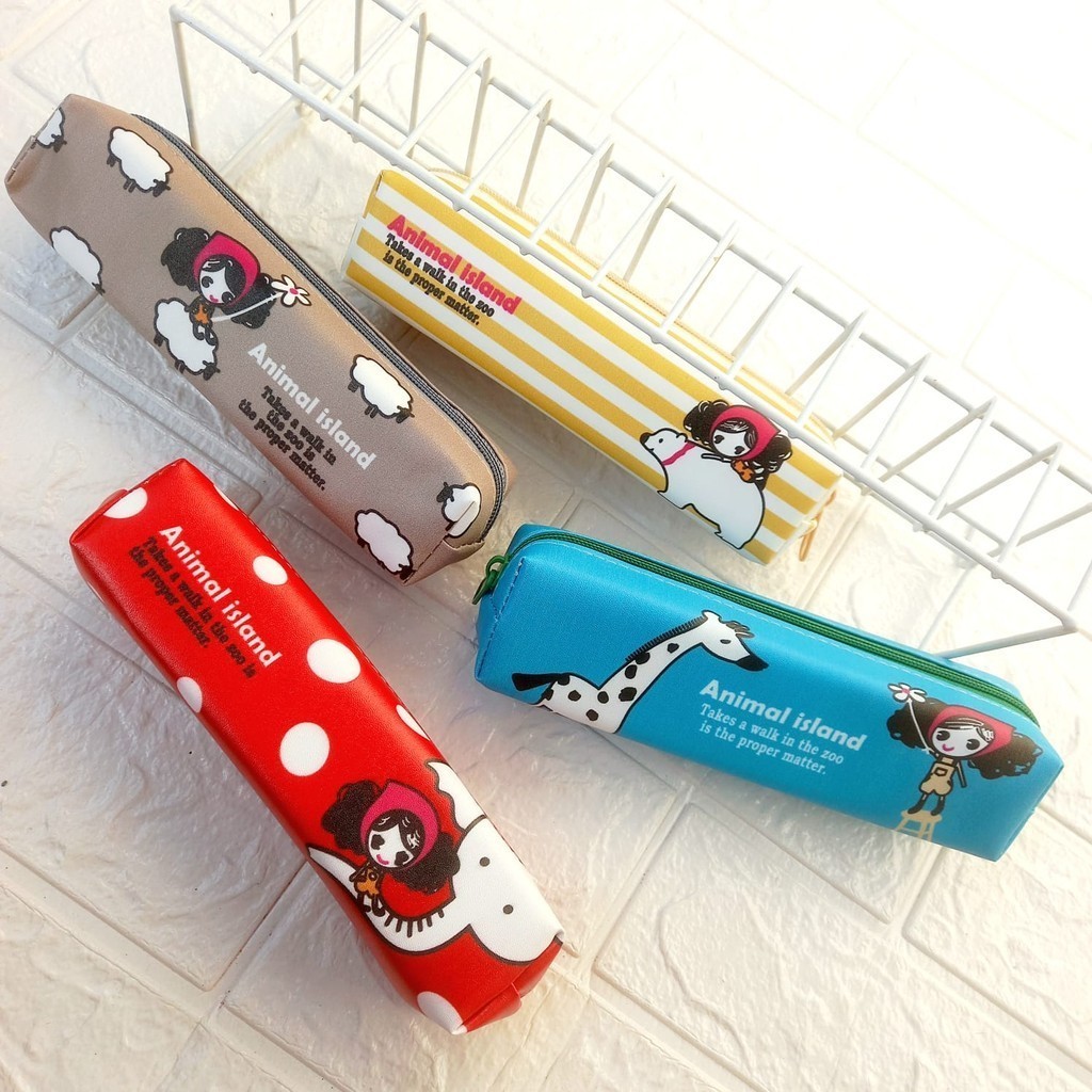 

Kotak Pensil Mini Case Anak Karakter Tempat Pensil Kartun Animal Island