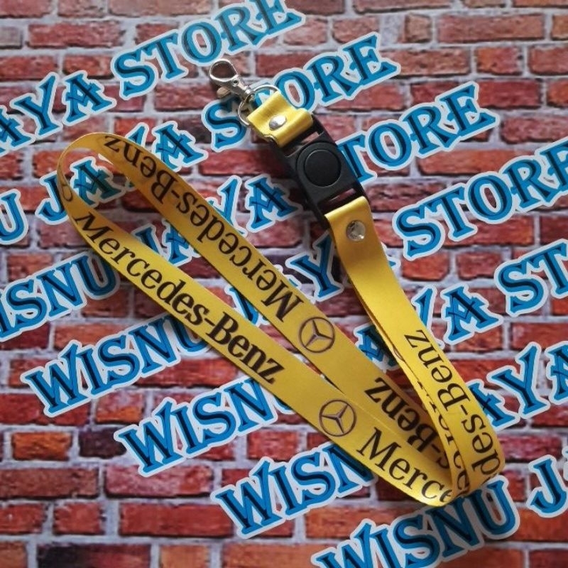 

lanyard tali idcard layer tali gantungan Mercedes-Benz kuning