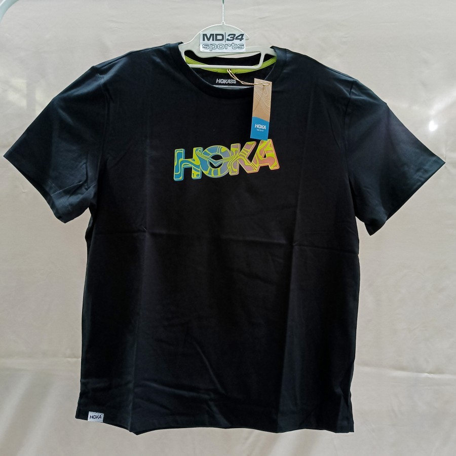 RUNNING JERSEY HOKA TOPO LOGO GPX TEE - kaos lari