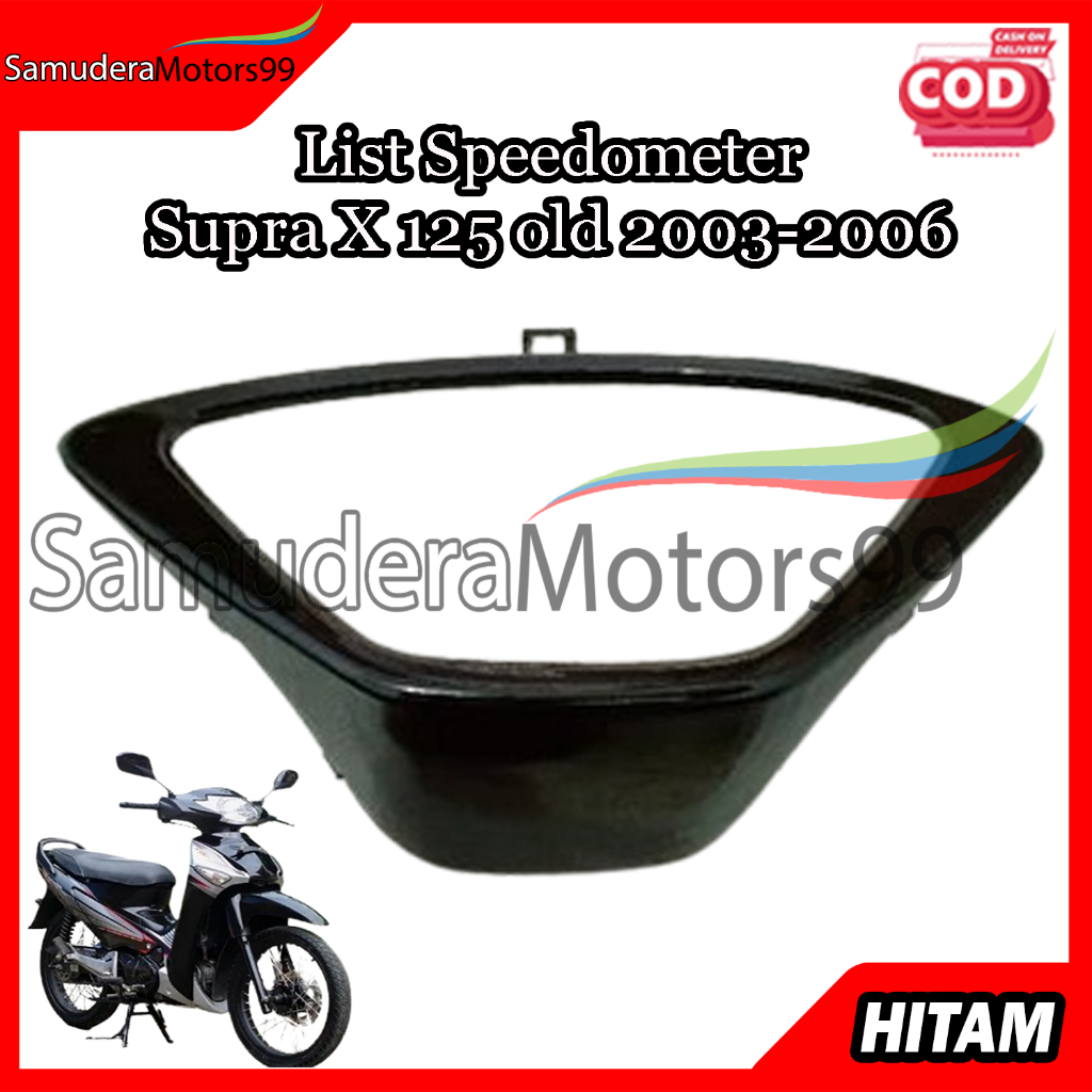 Cover List Speedometer / Ring Speedometer Supra X 125 Old 2003 - 2006 Hitam