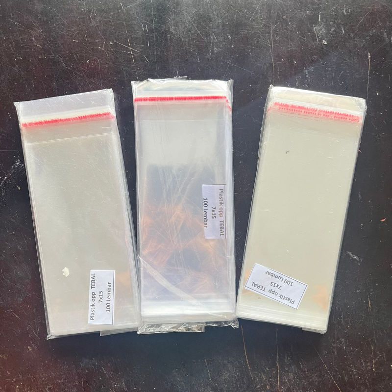 

plastik opp tebal premium/ plastik uang / plastik buket uang 7x15cm termurah
