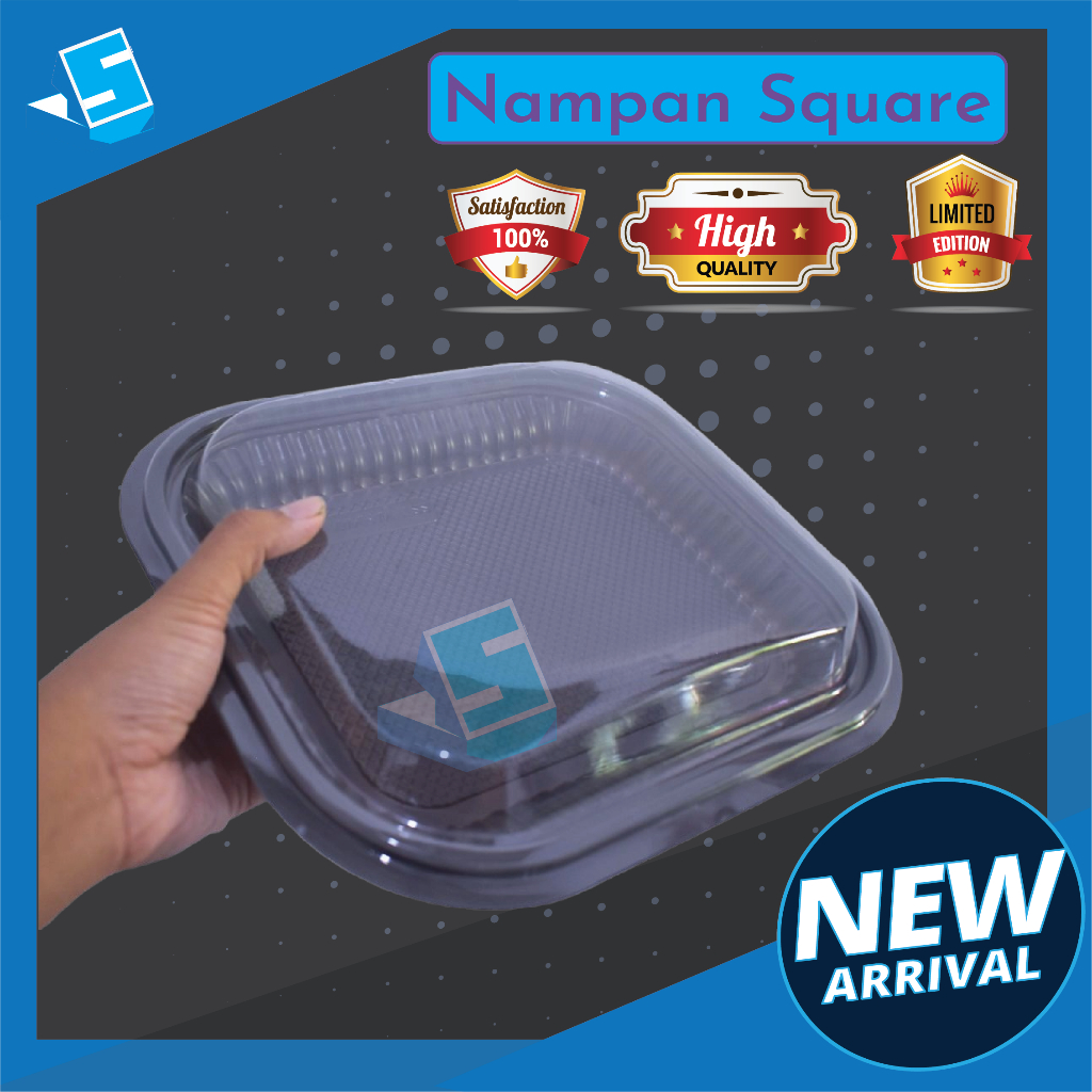 Mika Nampan Small Square / T ray Nampan Coklat / Mika LUX KODE MMP-1722 / Mika Hantaran