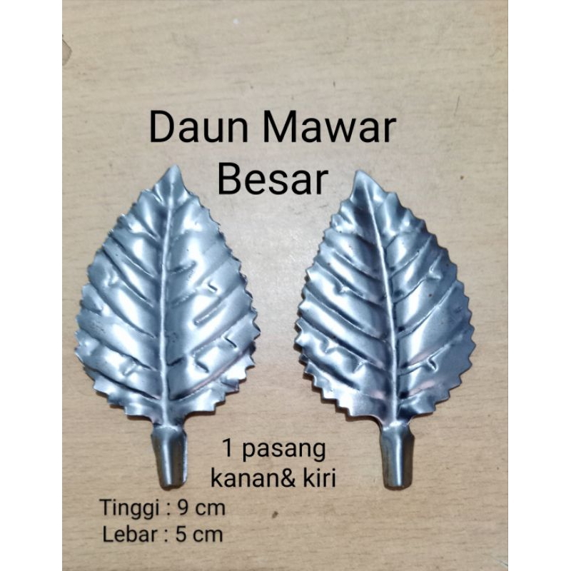 Daun Mawar Besar ornamen pagar besi berkualitas