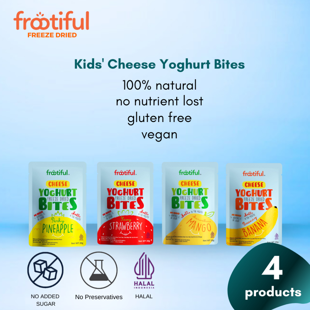 

Paket Frootiful Yoghurt Cheese Bites