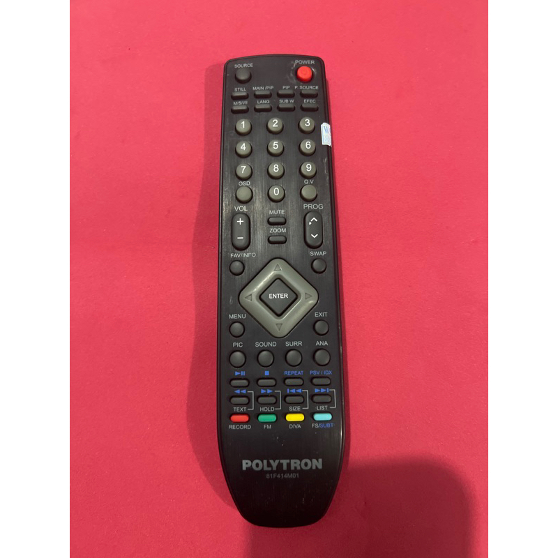REMOTE REMOT TV LED POLYTRON 81F414M01 ORIGINAL