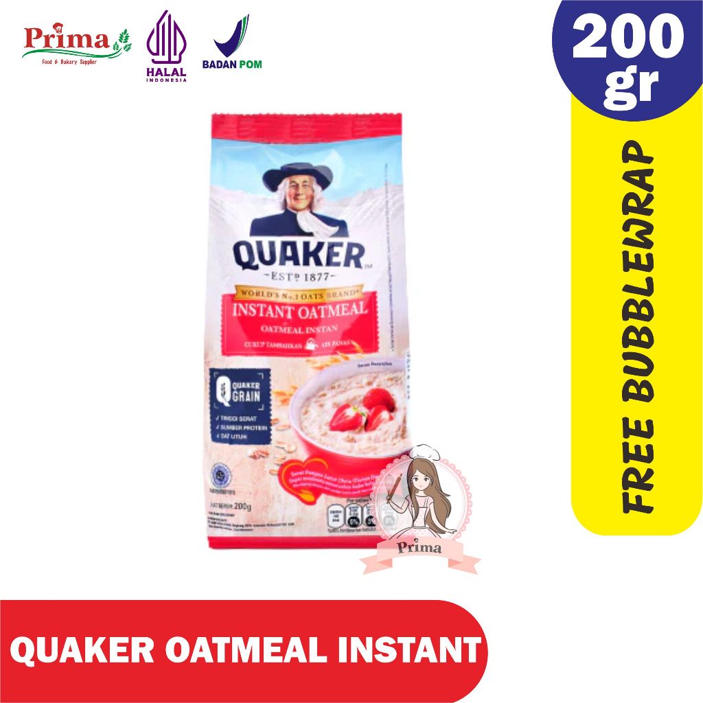 

Oatmeal instant - Quaker Instant - 200gr