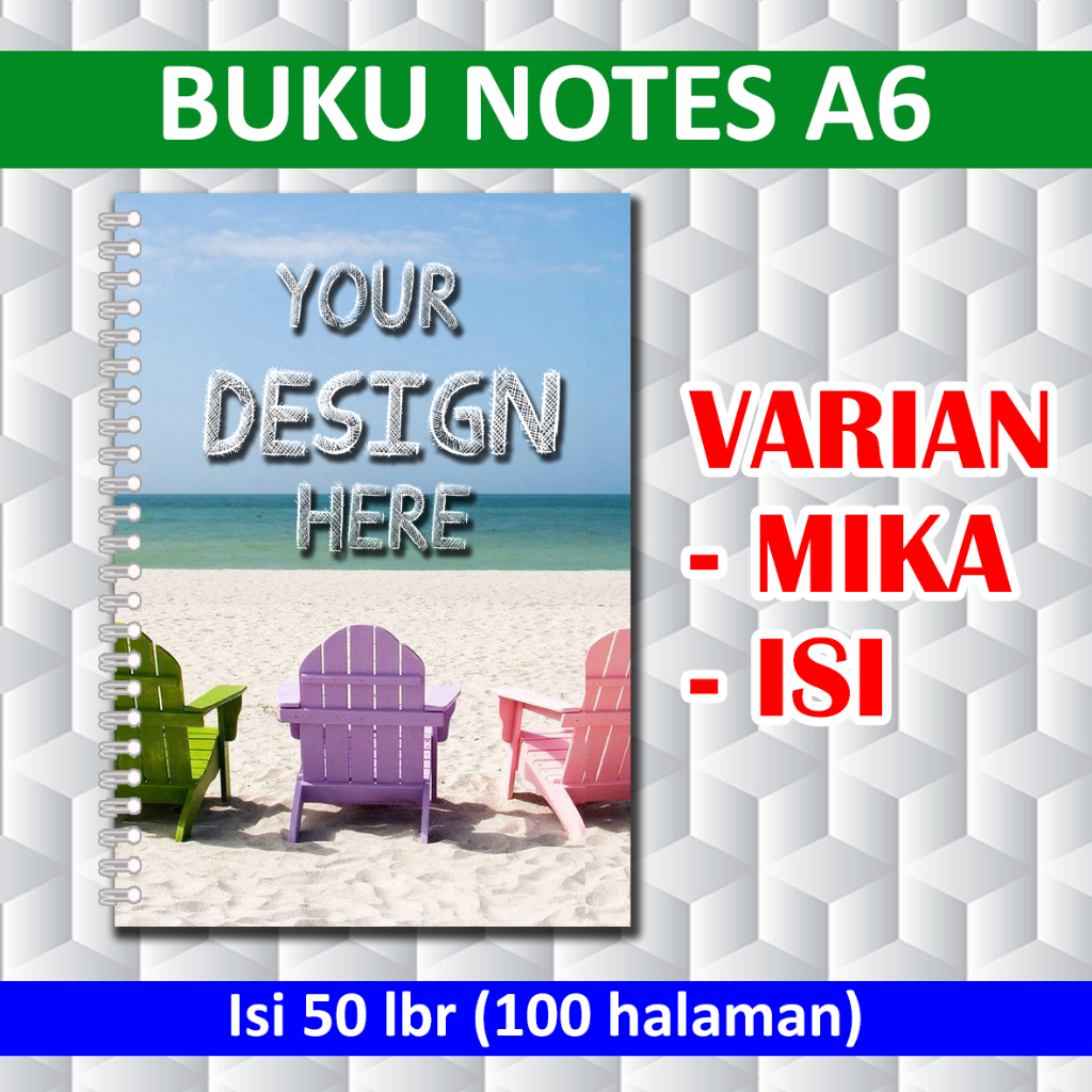

Notebook Custom A6 Mika Tebal