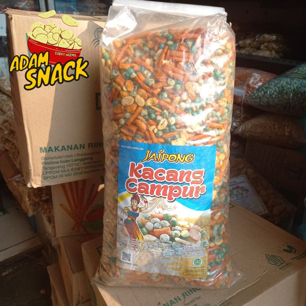 

KACANG CAMPUR BAL ISI 4 KG/ KACANG TUMPAH /KACANG MIX RENYAH COD DAN SAMEDAY