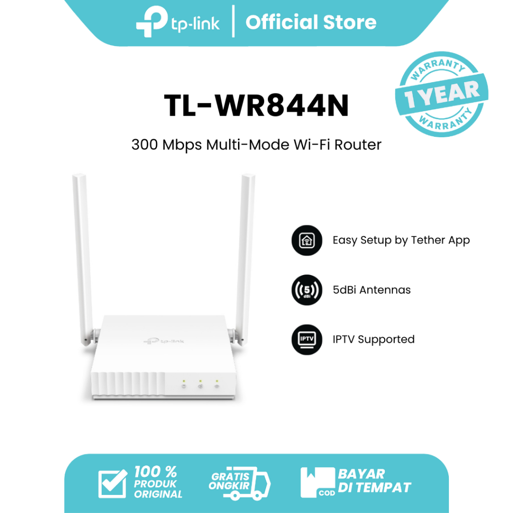 TP-Link TL-WR844N 300Mbps WiFi Router N300 4in1 Repeater Extender  IPv6 IPTV Ruter Access Point WPA