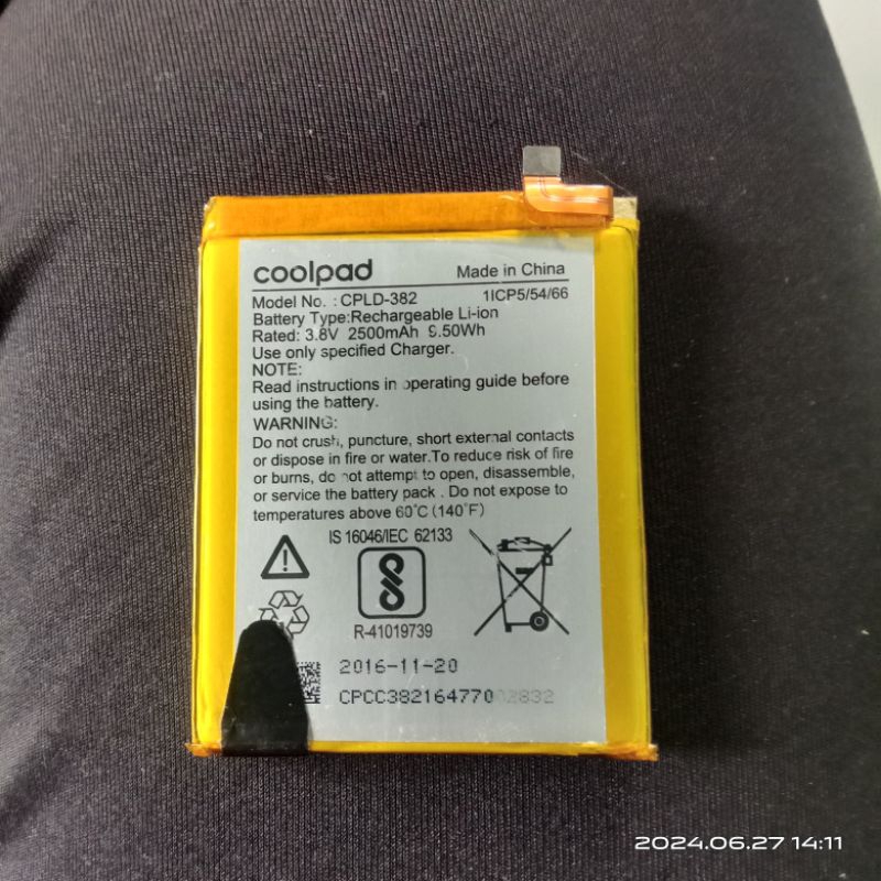 baterai coolpad e503 cpld-382