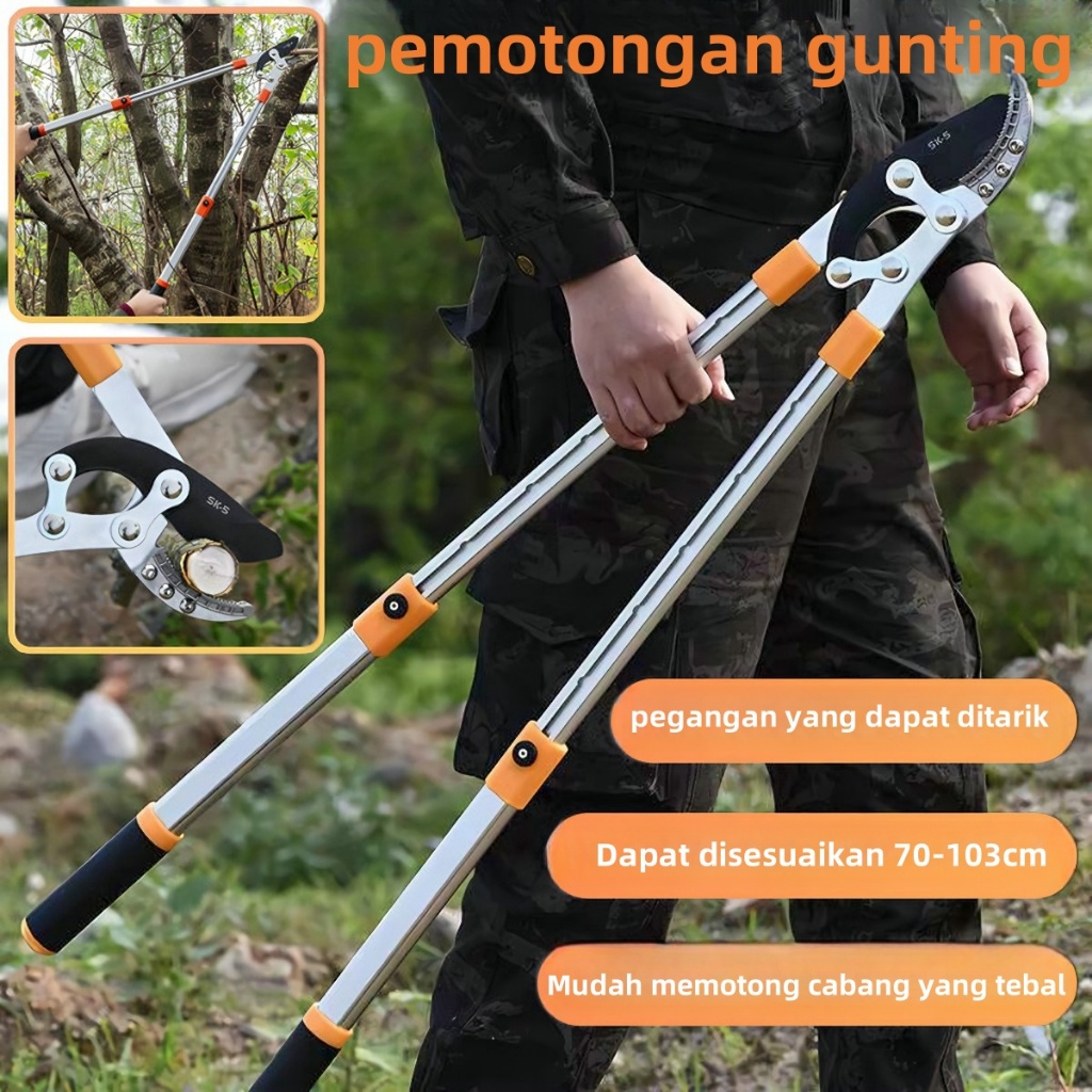 Bypass Lopping Shears Gunting Taman Gunting Dahan Tanaman Gunting Batang Pohon Gunting pruning teles