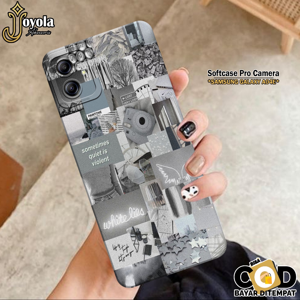 Case Samsung Galaxy A04E - JOYOLA - Case Aesthetic - Softcase Samsung Galaxy A04E - Pro Camera - Cas