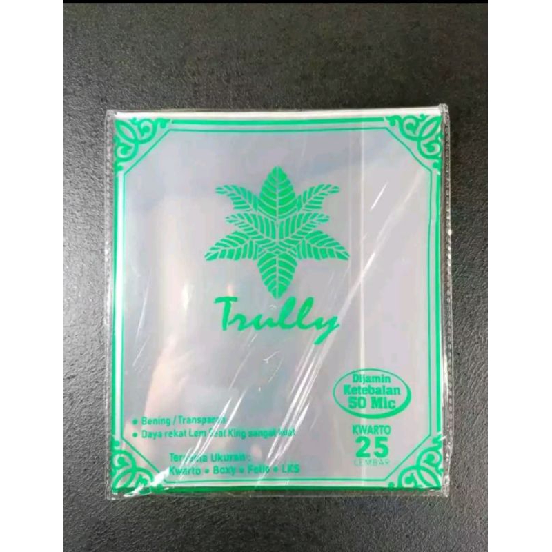 

( 25pcs ) SAMPUL PLASTIK KWARTO TEBAL 50 MICRON TRULLY