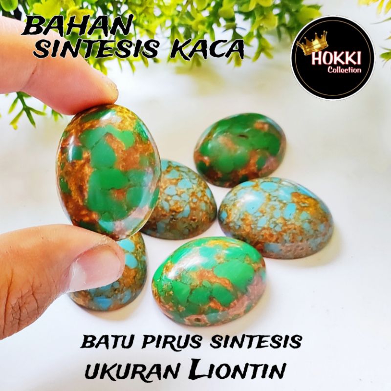 batu akik pirus model persia jumbo sintetis