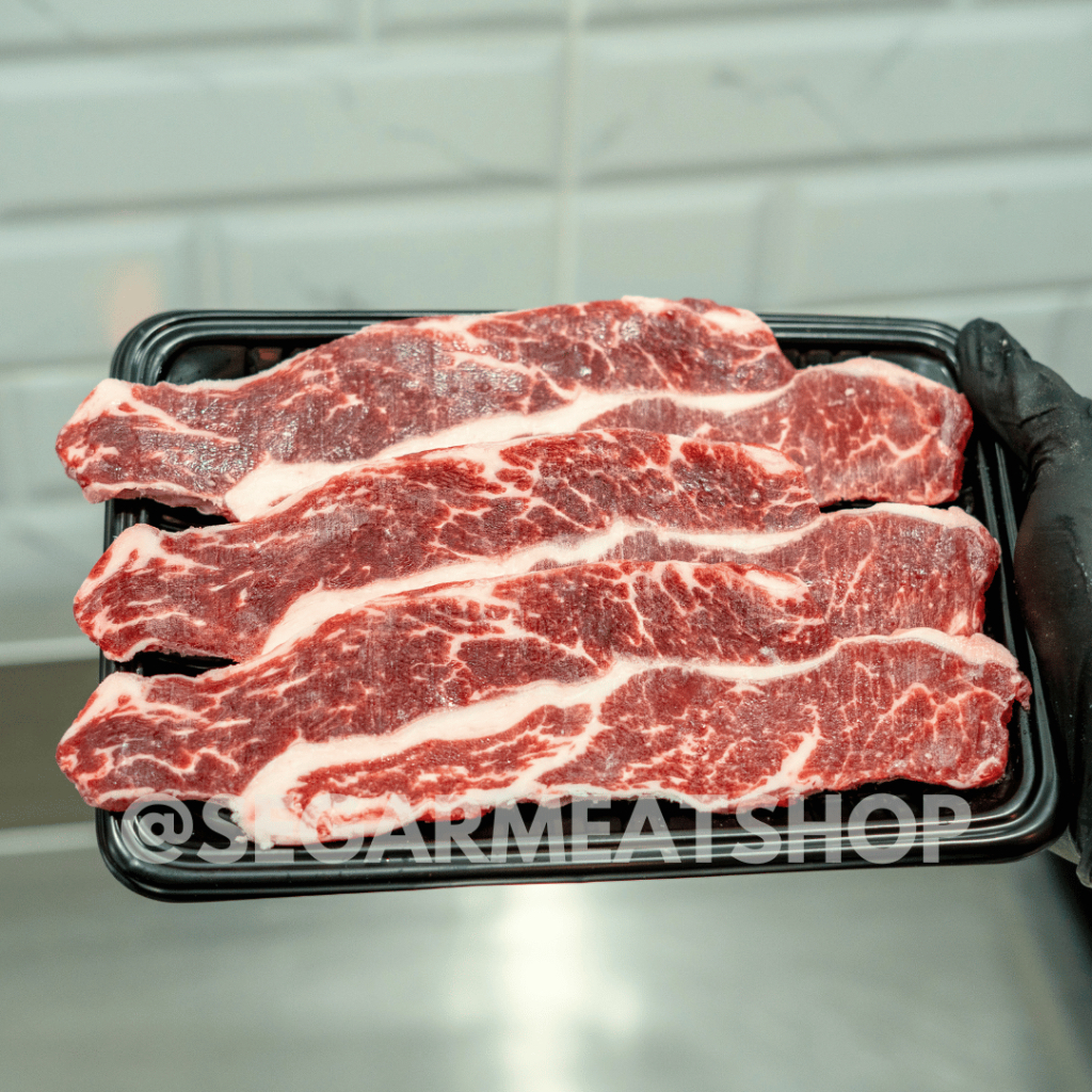 

Premium US Shortribs Boneless (KARUBI) - Iga Sapi Import US 1cm (150-165gr)
