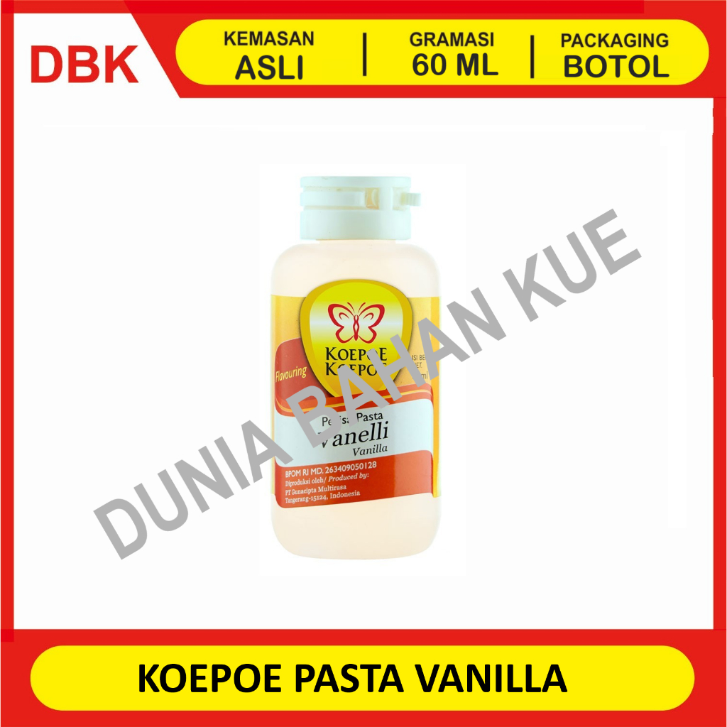 

KOEPOE KOEPOE PASTA VANILLA 60 ML / KUPU KUPU VANILLI