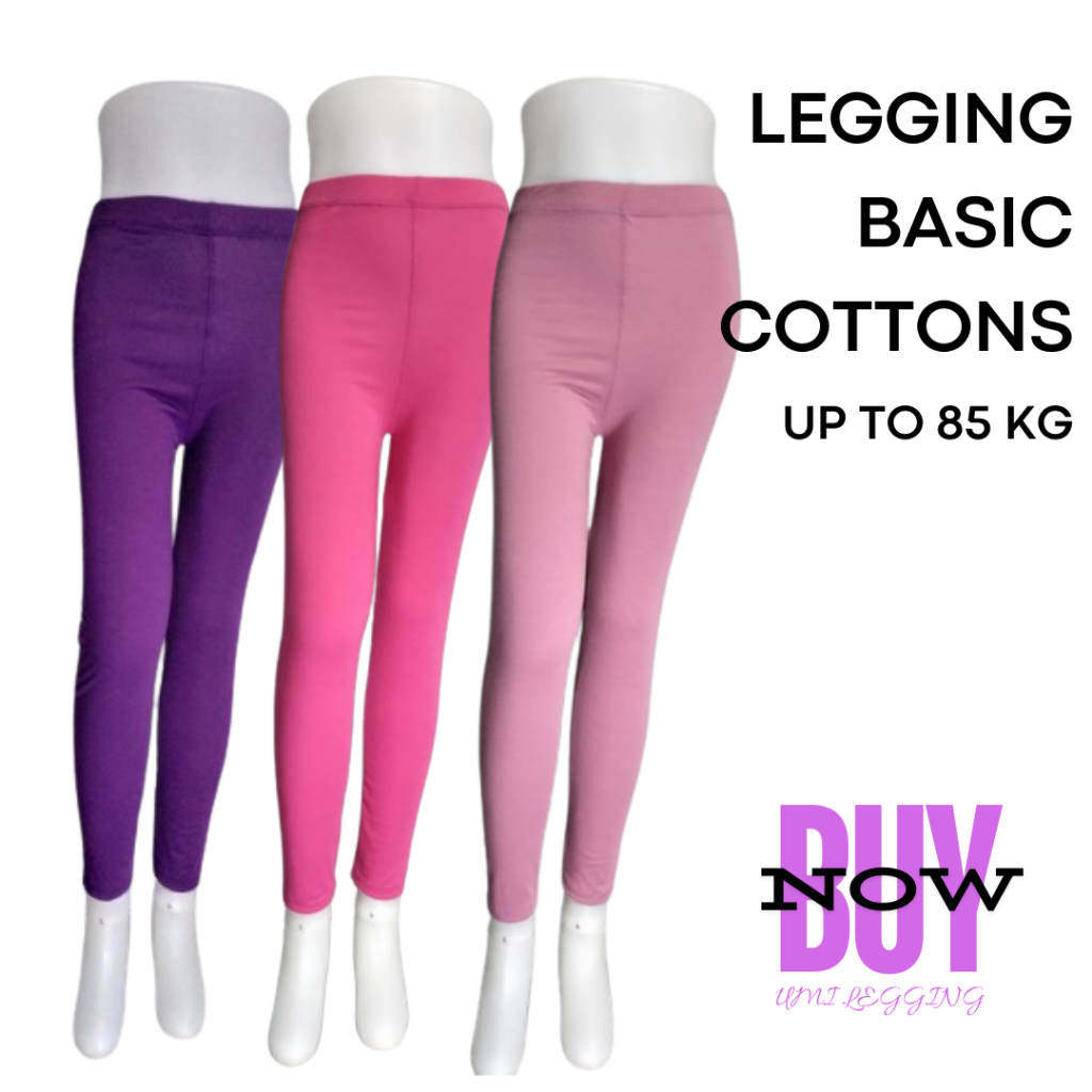 Legging Kaos Tebal Big Size - Legging Wanita Premium - Legging Olahraga Wanita